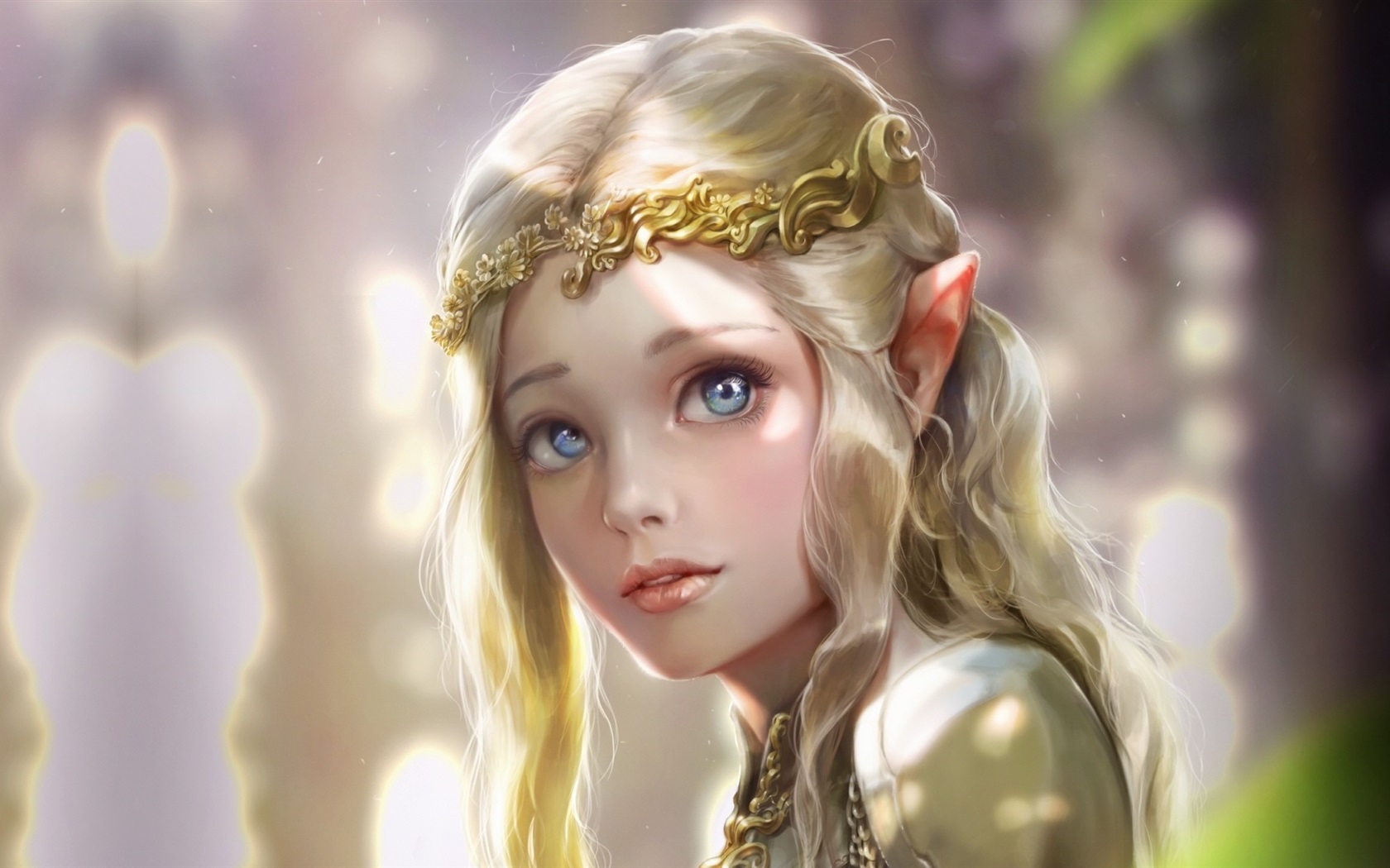 壁纸 美丽的幻想女孩,小精灵,公主 1920x1200 hd 高清